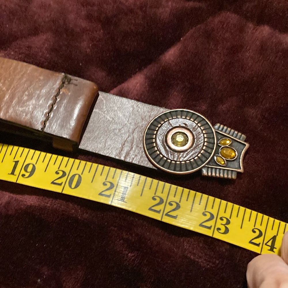 Chico’s Brown Leather Adjustable Belt - Picture 12 of 13